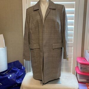 Amanda Smith Elegant Gray Trench Coat